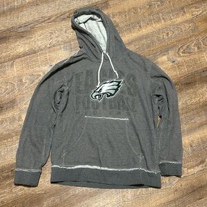 Philadelphia Eagles Distressed w/ loco Faded Name Grey Hoodie